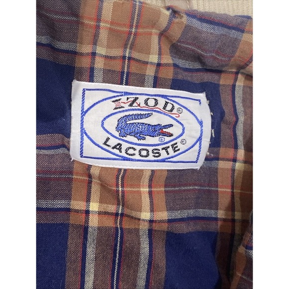 Vintage 80s Izod Lacoste Alligator Windbreaker Jacket Hooded Full Zip Medium - Picture 3 of 9